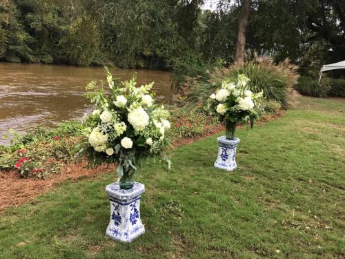 Wedding Flowers, Ceremony Flowers, Pedestal Flowers